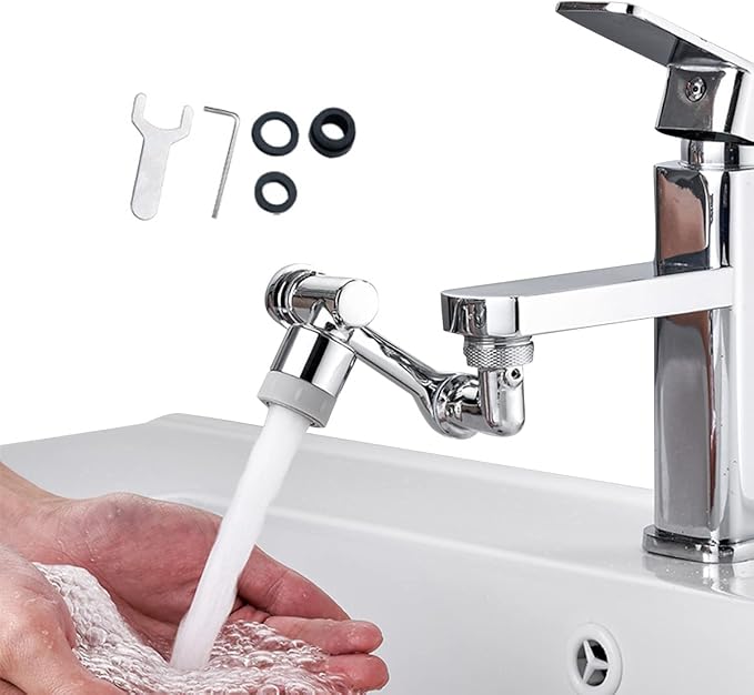 Extensión Flexible de Grifo Universal 360° | Para Baño y Cocina ✅